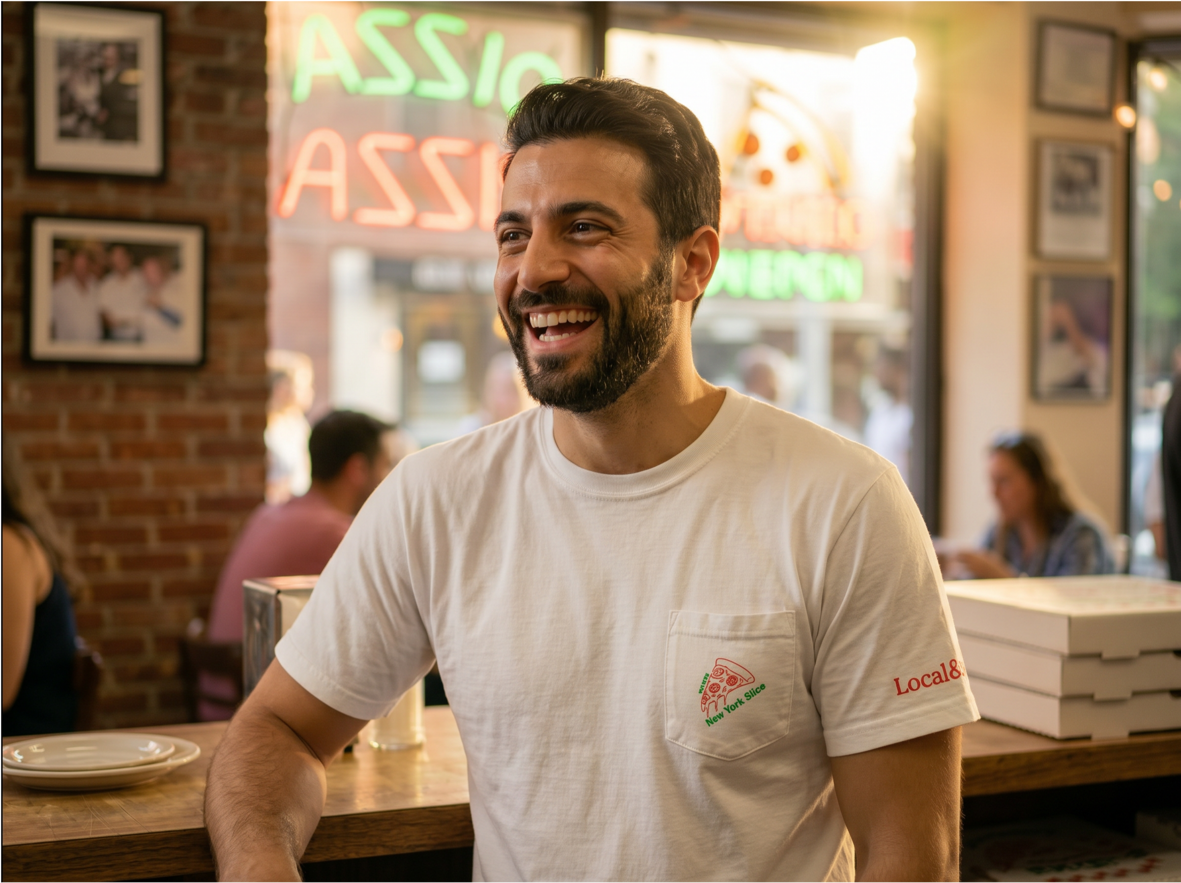 NYC pocket t-shirt: New York Slice