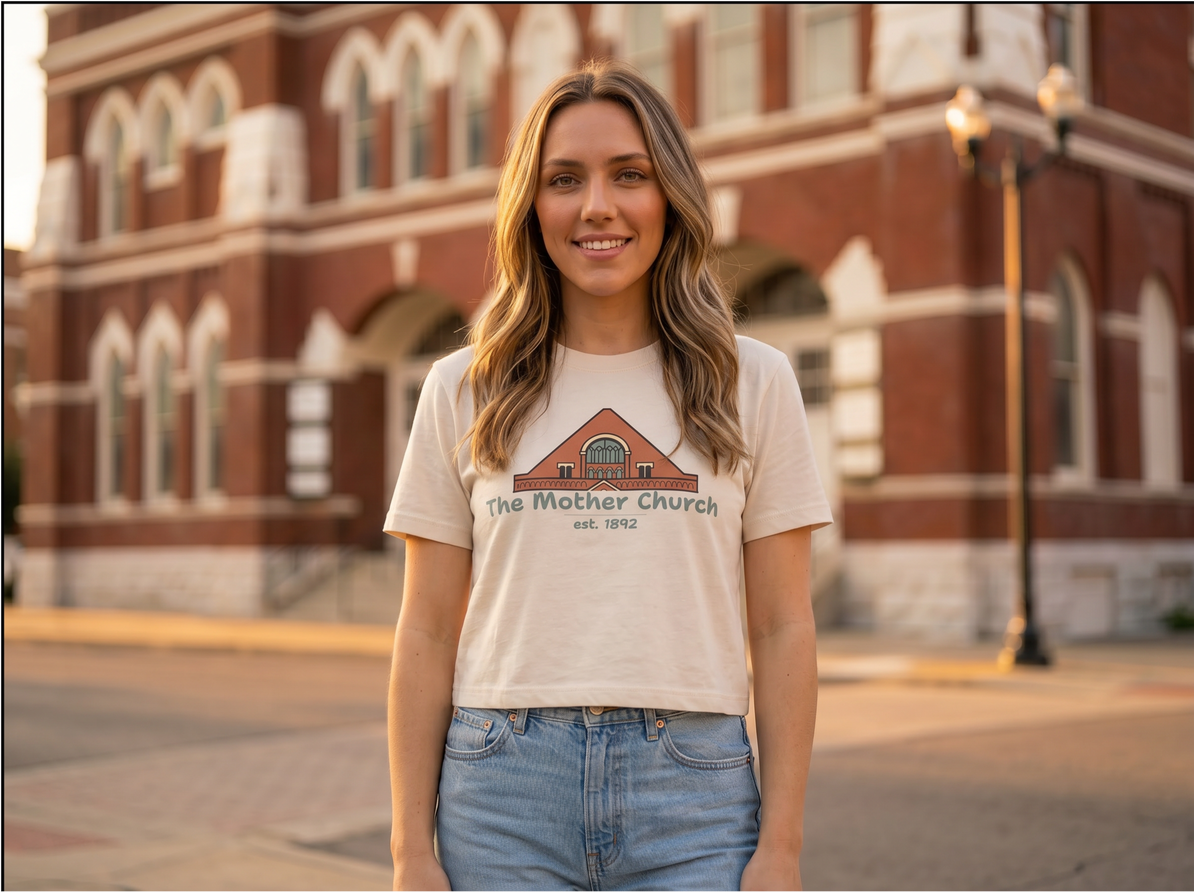 Nashville crop top: The Mother Church