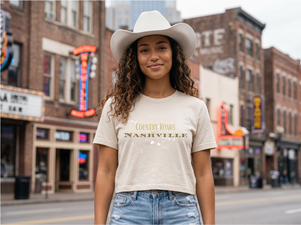 Nashville crop top: Country Roads lead to Nashville