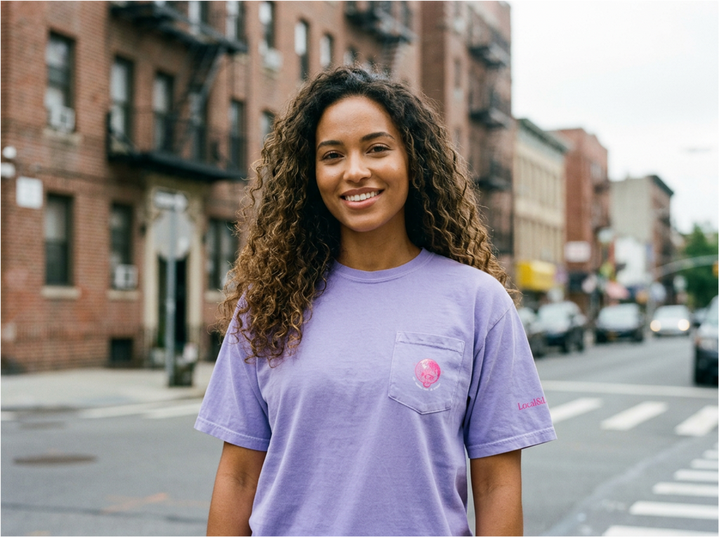 NYC pocket t-shirt: The World's Borough