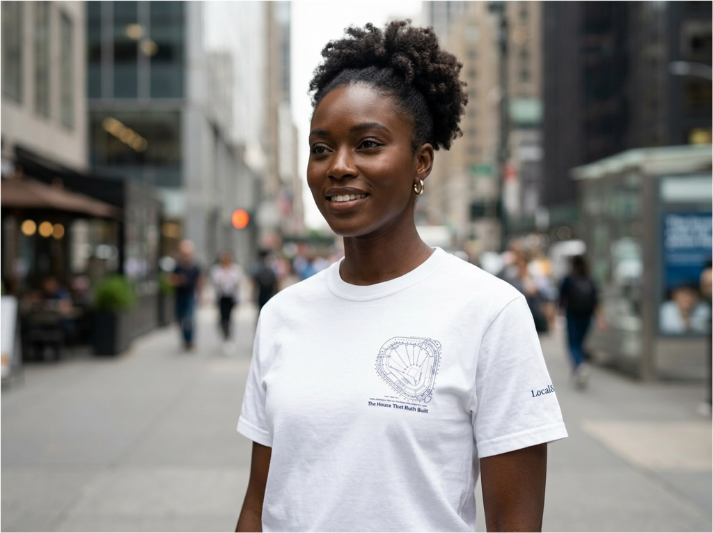 NYC t-shirt: The House that Ruth Built (White)