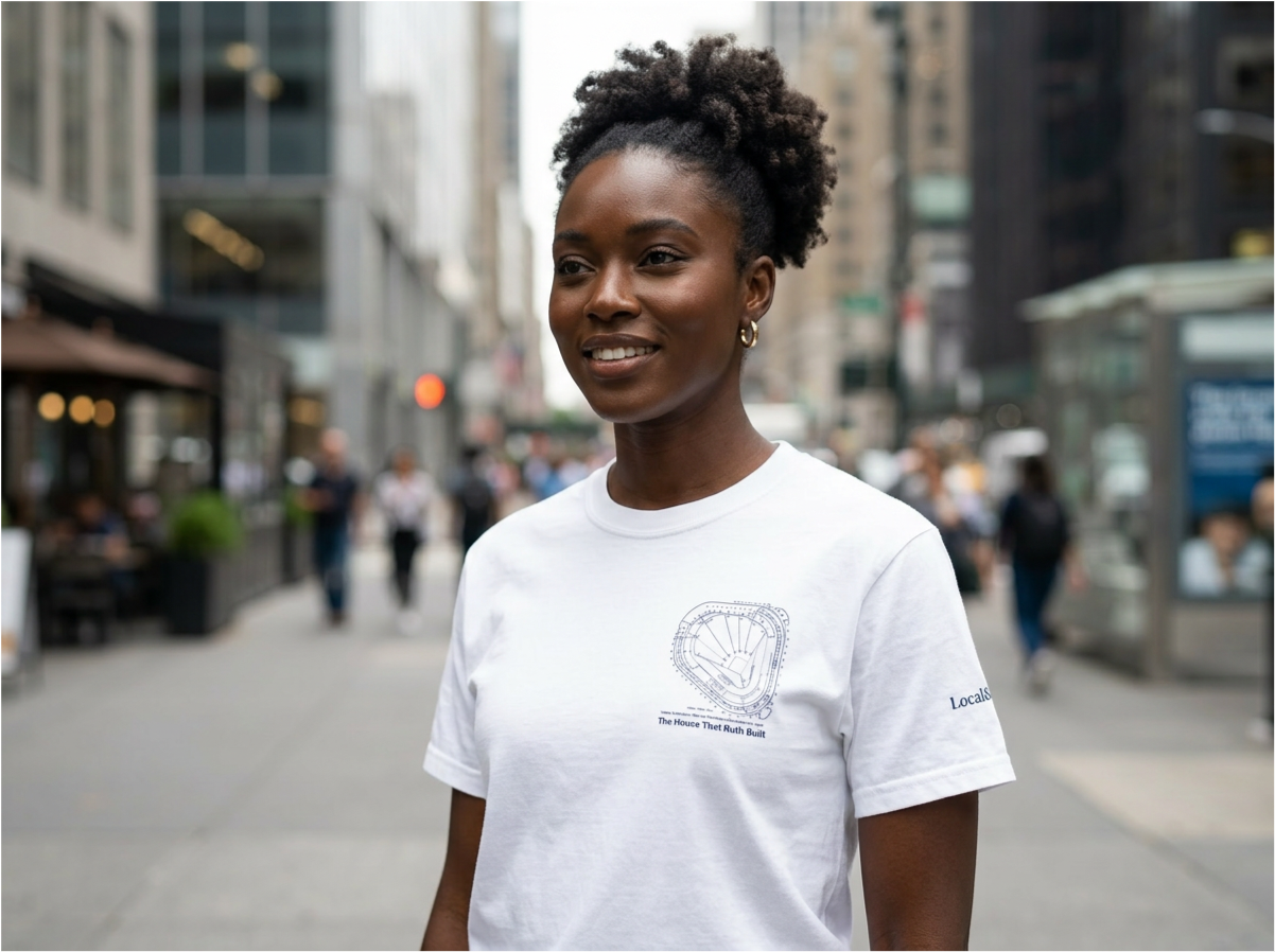 NYC t-shirt: The House that Ruth Built (White)