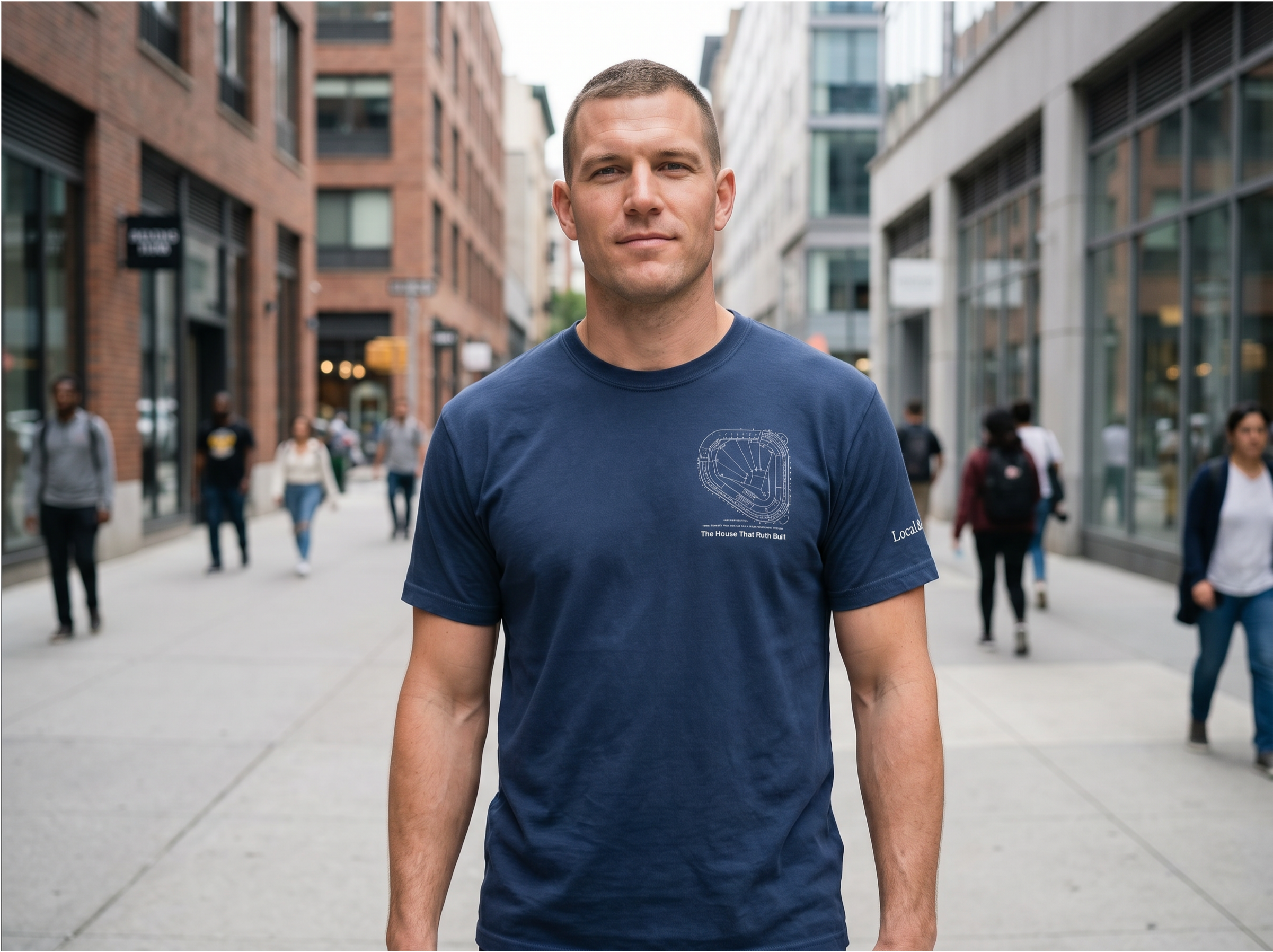 NYC t-shirt: The House that Ruth Built (Navy)
