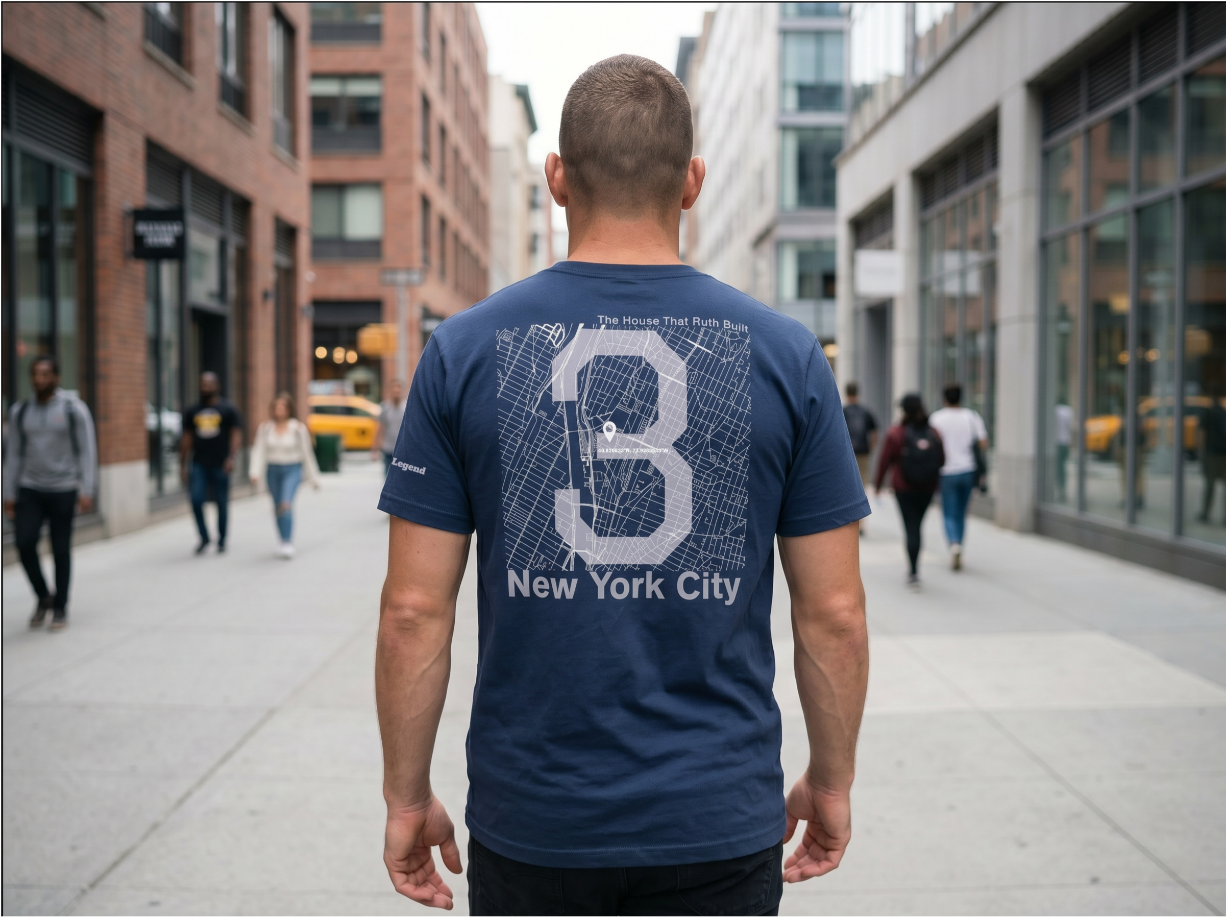 NYC t-shirt: The House that Ruth Built (Navy)