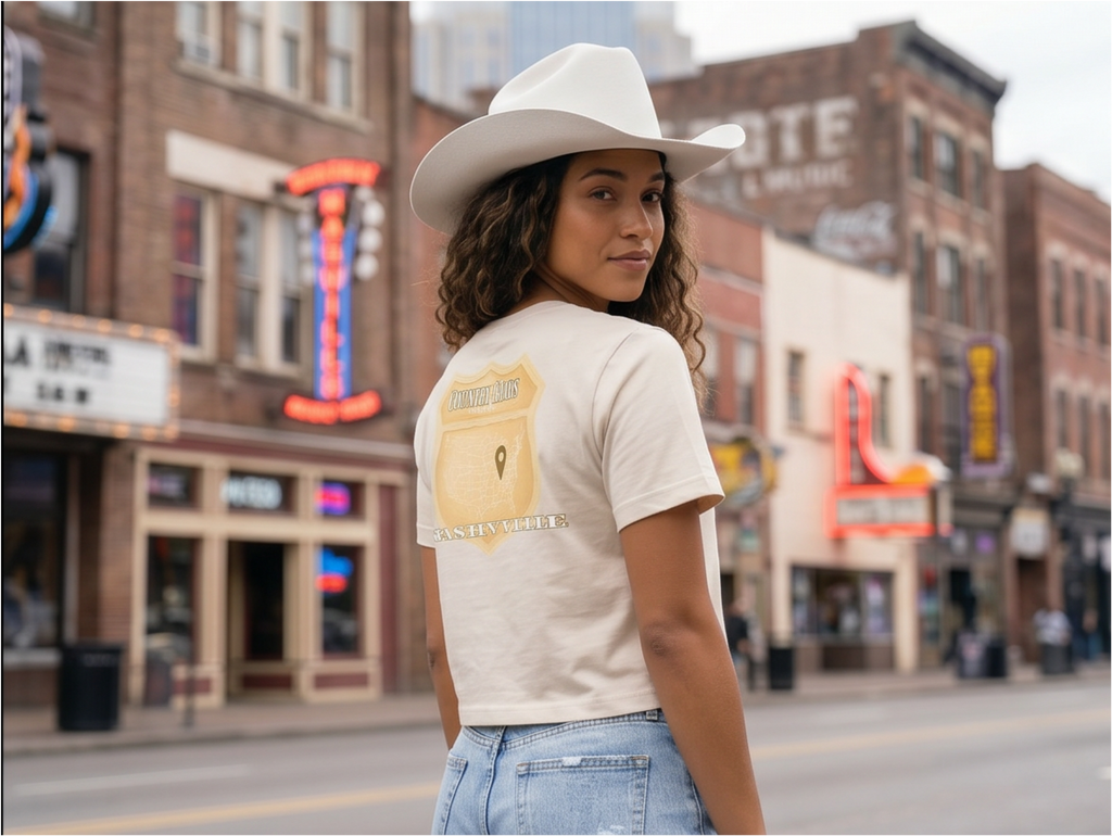 Nashville crop top: Country Roads lead to Nashville