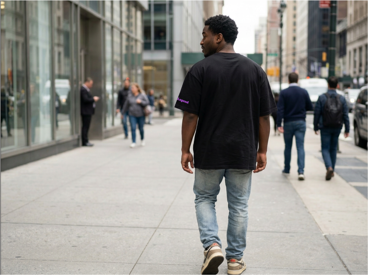 NYC oversized high neck t-shirt: The Five Boroughs