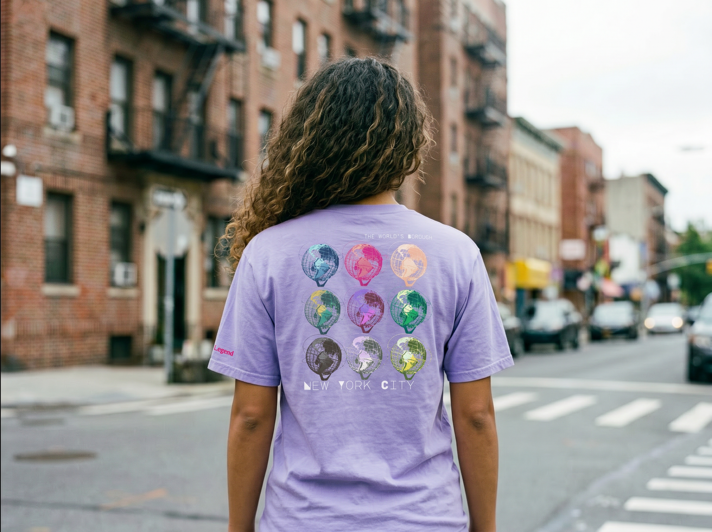 NYC pocket t-shirt: The World's Borough