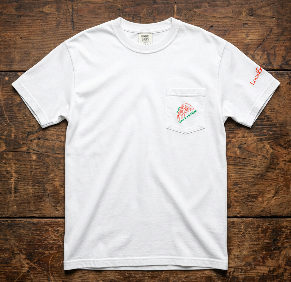NYC pocket t-shirt: New York Slice