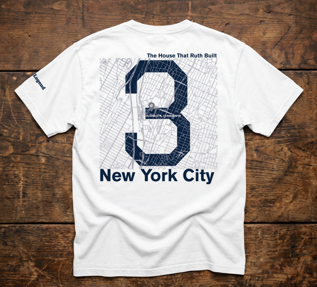 NYC t-shirt: The House that Ruth Built (White)