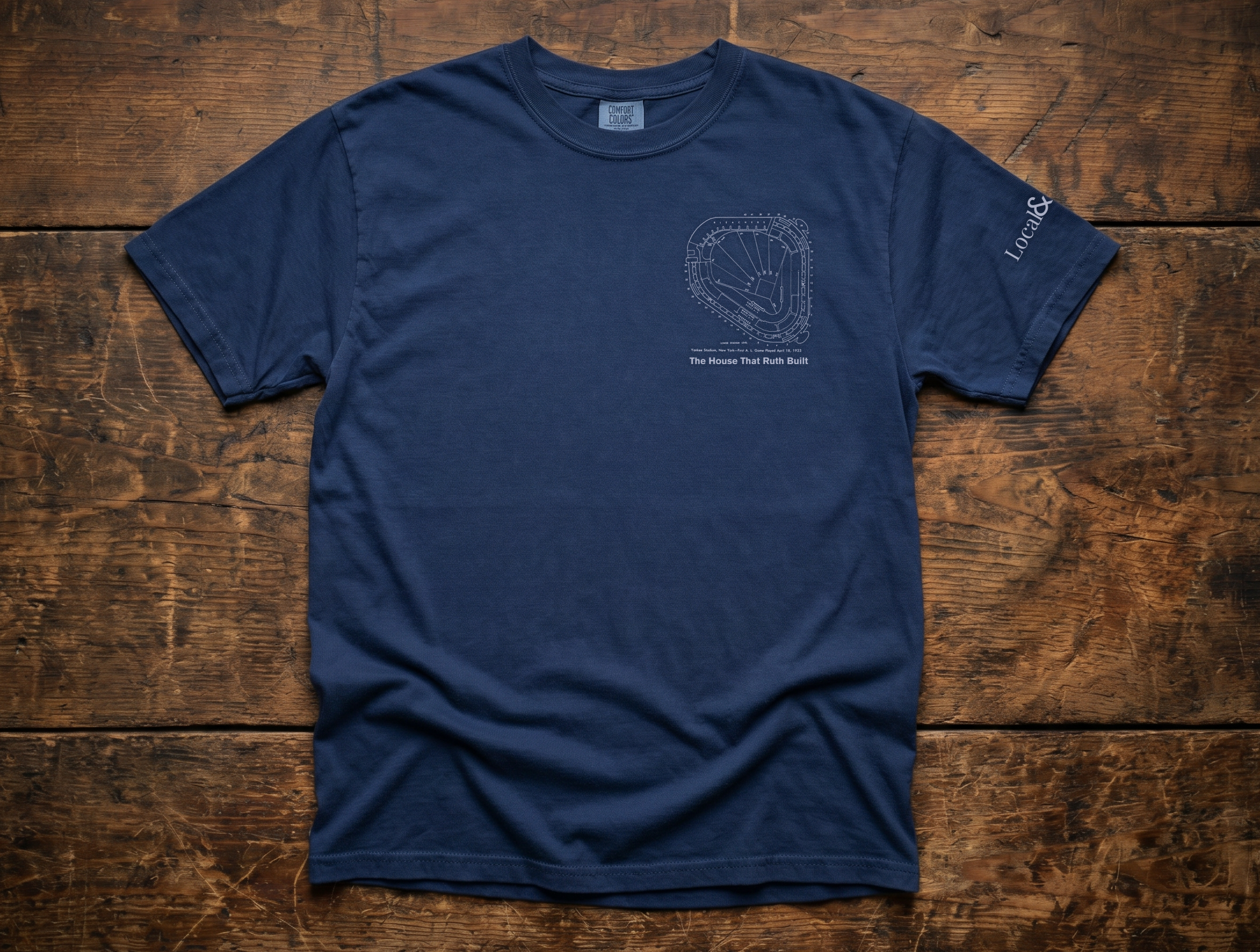 NYC t-shirt: The House that Ruth Built (Navy)