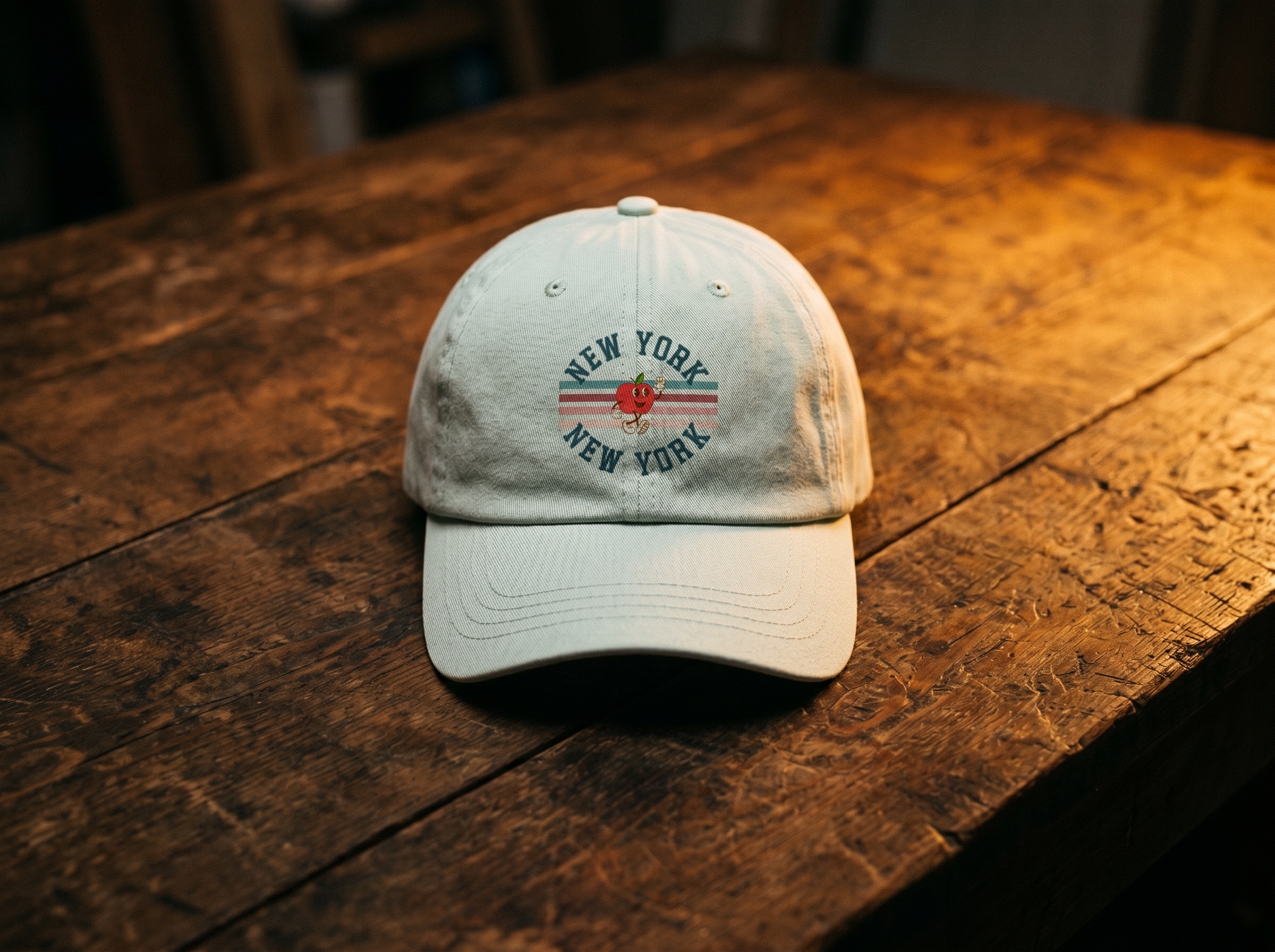 NYC retro pastel baseball hat: New York New York