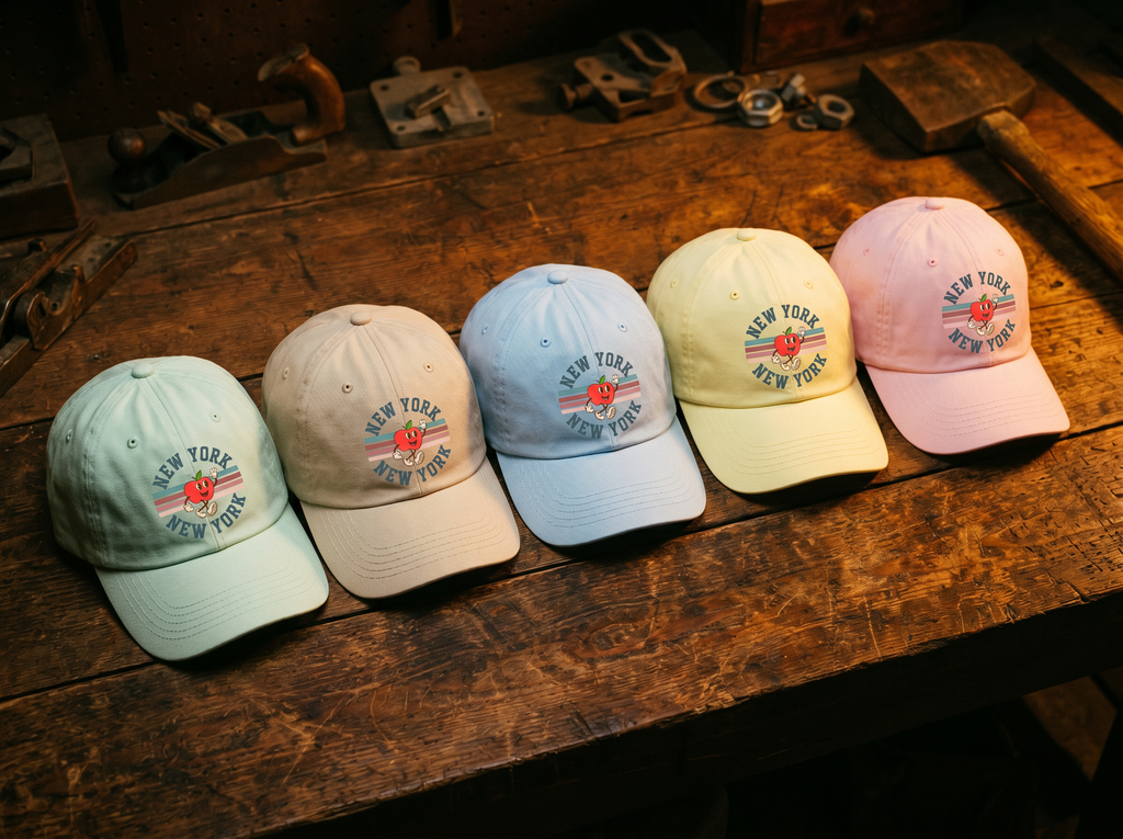 NYC retro pastel baseball hat: New York New York